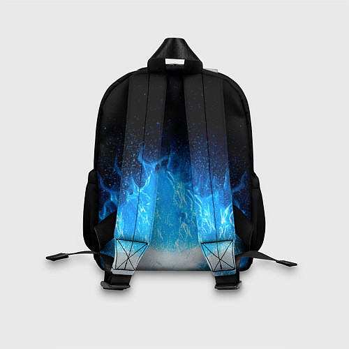 Детский рюкзак Виндсерфер в синем пламени / 3D-принт – фото 2