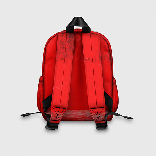 Детский рюкзак Камень для кёрлинга на красном / 3D-принт – фото 2