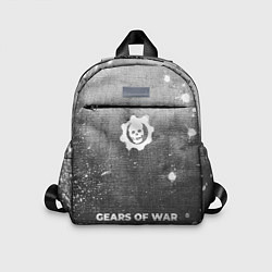 Детский рюкзак Gears of War - grey gradient по-центру, цвет: 3D-принт