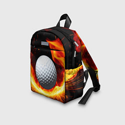 Детский рюкзак Мяч для гольфа в огне, цвет: 3D-принт — фото 2