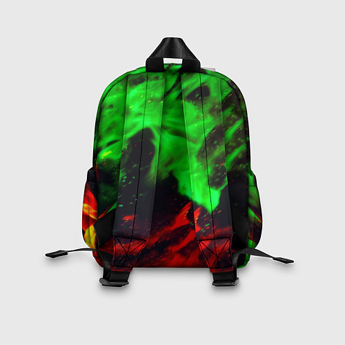 Детский рюкзак Monster energy огонь лого / 3D-принт – фото 2