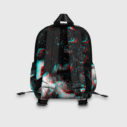 Детский рюкзак Monster energy огонь глитч / 3D-принт – фото 2