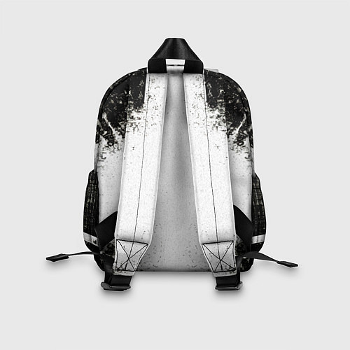 Детский рюкзак Теннисная ракетка в черно-белом / 3D-принт – фото 2