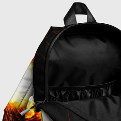Детский рюкзак Ядро для талкания в огне, цвет: 3D-принт — фото 2