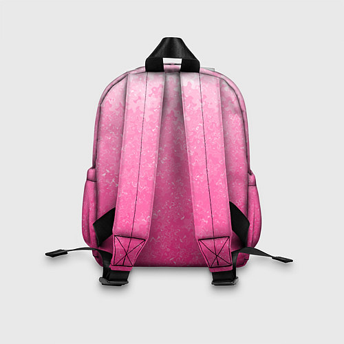 Детский рюкзак Розовый градиент с узором / 3D-принт – фото 2