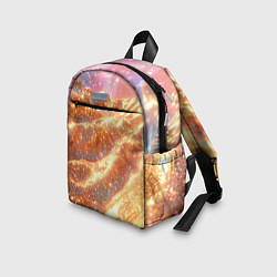 Детский рюкзак Золотистая блестящая текстура, цвет: 3D-принт — фото 2