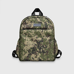 Детский рюкзак Камуфляж защитный пиксельный, цвет: 3D-принт