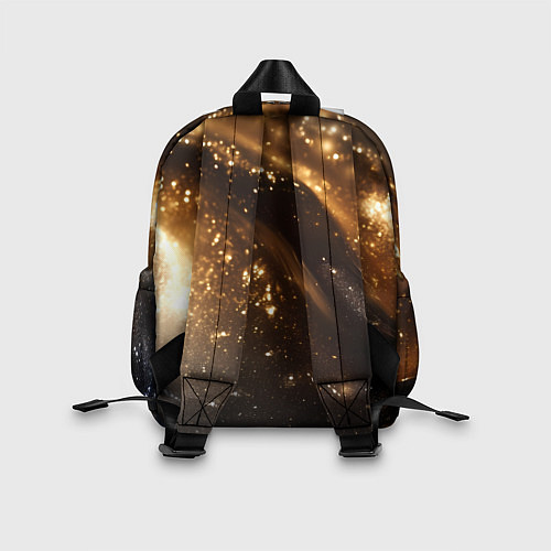 Детский рюкзак Блестящая текстура кофейного цвета / 3D-принт – фото 2
