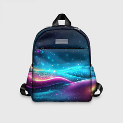 Детский рюкзак Синий блестящий фон текстура, цвет: 3D-принт