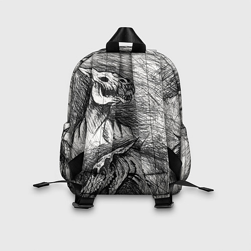 Детский рюкзак Черепа лошадей / 3D-принт – фото 2