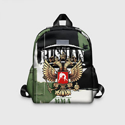 Детский рюкзак Русский ММА на фоне герба России