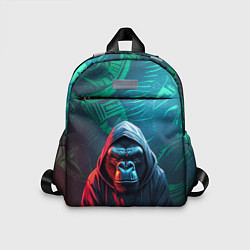 Детский рюкзак Горилла в капюшоне, цвет: 3D-принт