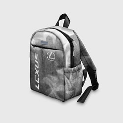 Детский рюкзак Lexus - grey gradient вертикально, цвет: 3D-принт — фото 2