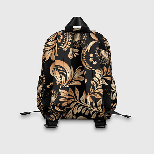 Детский рюкзак Русский этнический узор с позолотой / 3D-принт – фото 2