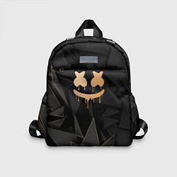 Детский рюкзак Marshmello golden poly, цвет: 3D-принт