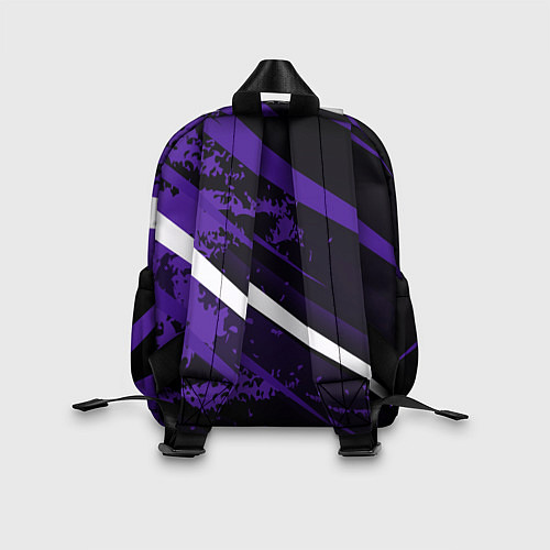 Детский рюкзак Color black purple line / 3D-принт – фото 2