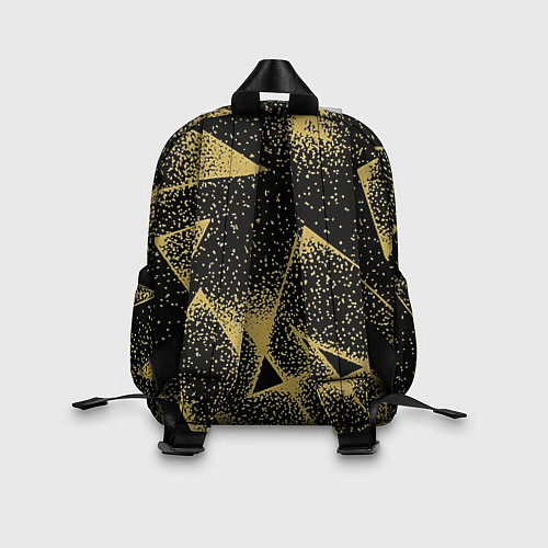 Детский рюкзак Triangle yellow with dots / 3D-принт – фото 2