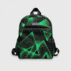 Детский рюкзак A light green triangle with dots