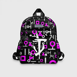 Детский рюкзак Doom неоновый паттерн, цвет: 3D-принт