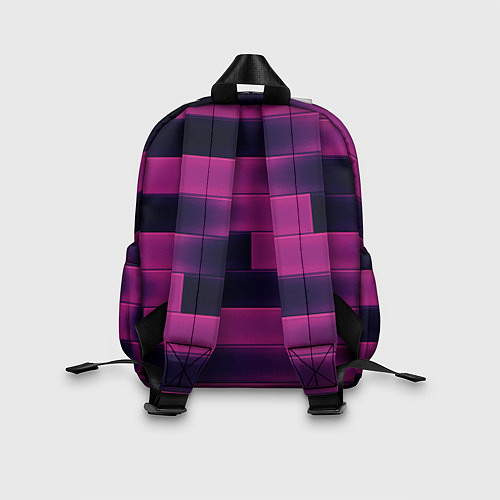 Детский рюкзак Color pink square / 3D-принт – фото 2