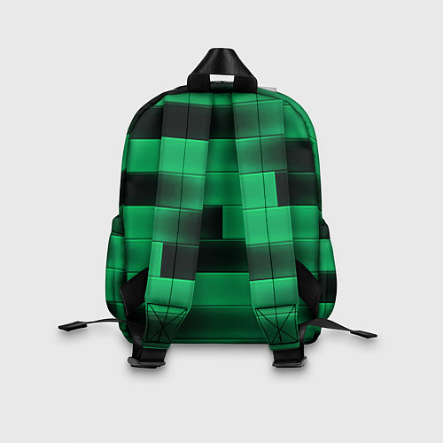 Детский рюкзак Color green square / 3D-принт – фото 2