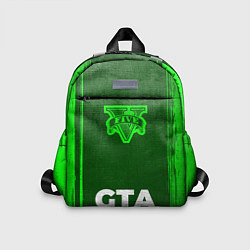 Детский рюкзак GTA - green gradient по-центру, цвет: 3D-принт