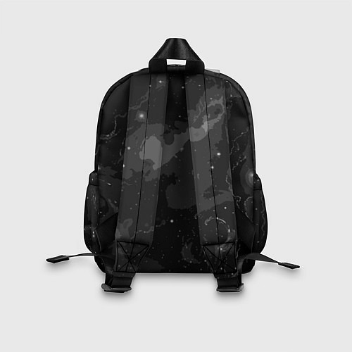 Детский рюкзак Угольный серый простой абстрактный / 3D-принт – фото 2