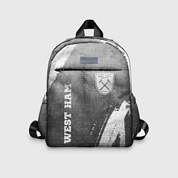 Детский рюкзак West Ham - grey gradient вертикально, цвет: 3D-принт