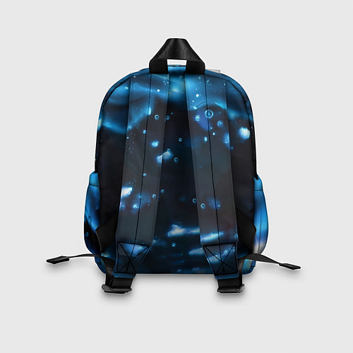 Детский рюкзак Водный дракон - голубое сияние / 3D-принт – фото 2
