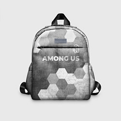 Детский рюкзак Among Us - grey gradient посередине