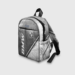 Детский рюкзак BMW - grey gradient вертикально, цвет: 3D-принт — фото 2