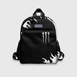 Детский рюкзак Monster energy белый огонь