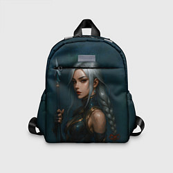 Детский рюкзак Девушка с копьем китайский стиль, цвет: 3D-принт