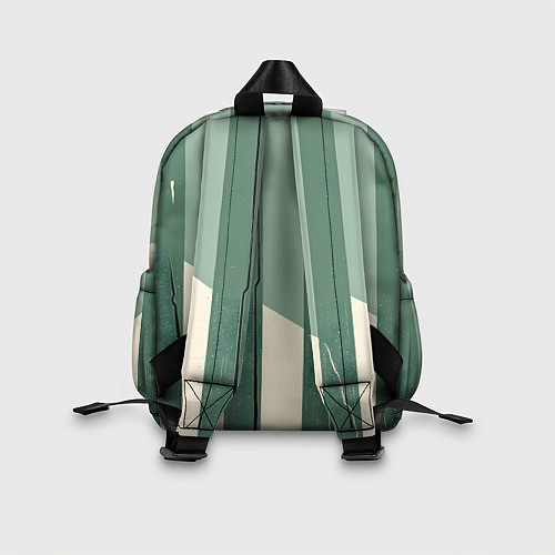 Детский рюкзак Зеленые полосы / 3D-принт – фото 2