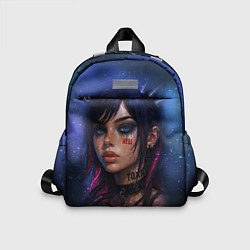 Детский рюкзак Девушка неформалка cosmic hell goth, цвет: 3D-принт
