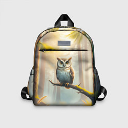 Детский рюкзак Сова в мрачном лесу, цвет: 3D-принт