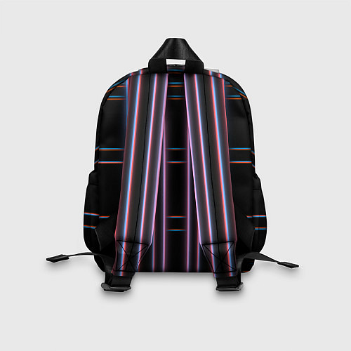 Детский рюкзак Neon red blue black / 3D-принт – фото 2