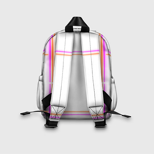 Детский рюкзак Neon white orange pink / 3D-принт – фото 2