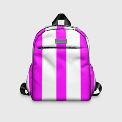 Детский рюкзак Color white pink lines, цвет: 3D-принт