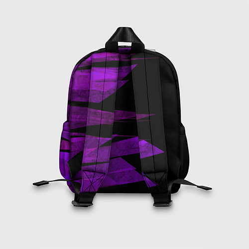 Детский рюкзак Color purple black stripes / 3D-принт – фото 2