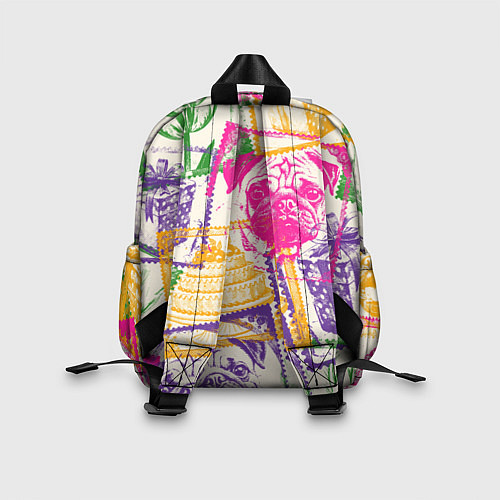 Детский рюкзак Мопс и праздник / 3D-принт – фото 2