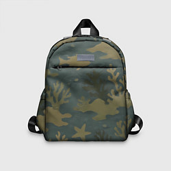 Детский рюкзак Подводный камуфляж из рыб