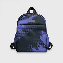 Детский рюкзак Абстрактная текстура в синем, цвет: 3D-принт