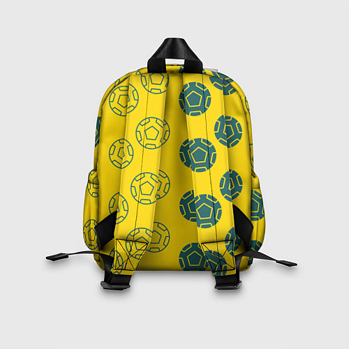 Детский рюкзак Ряды из спортивных мячей / 3D-принт – фото 2