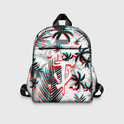 Детский рюкзак Doom тропики глитч, цвет: 3D-принт