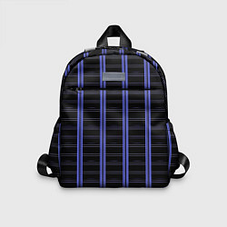 Детский рюкзак Color black cage purple stripes