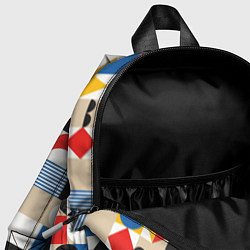 Детский рюкзак Геометрический балаган, цвет: 3D-принт — фото 2