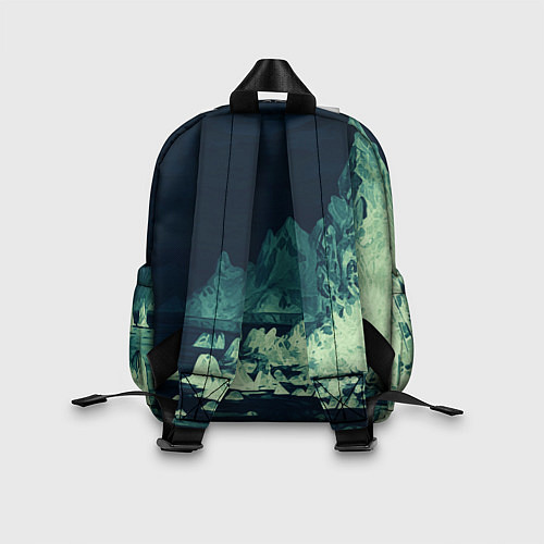 Детский рюкзак Dream on стилизованный скалистый берег / 3D-принт – фото 2