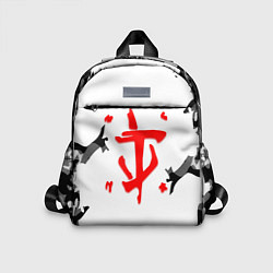 Детский рюкзак Doom лого камуфляж текстура, цвет: 3D-принт