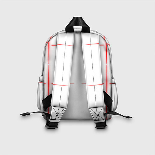 Детский рюкзак Color white red stripes / 3D-принт – фото 2